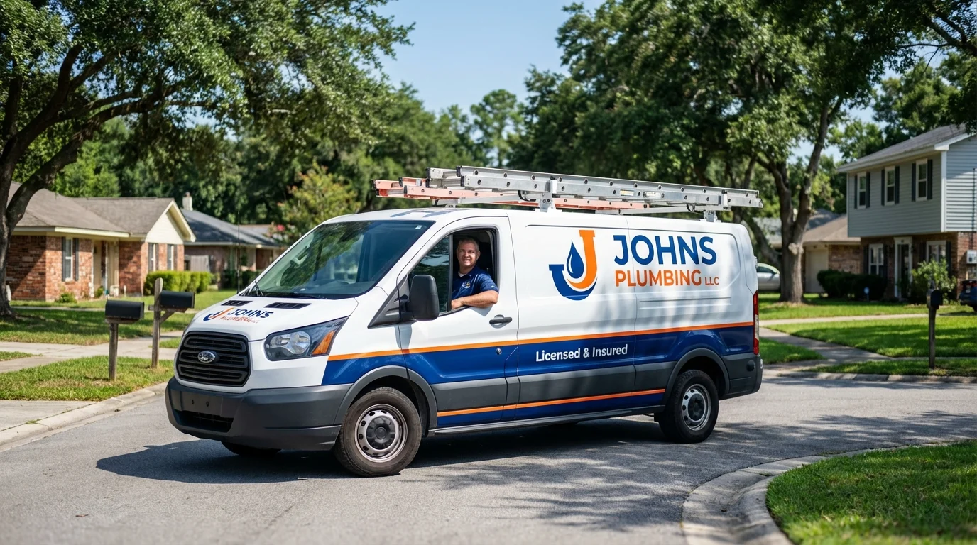 Johns Plumbing LLC service van in Lake City, CO